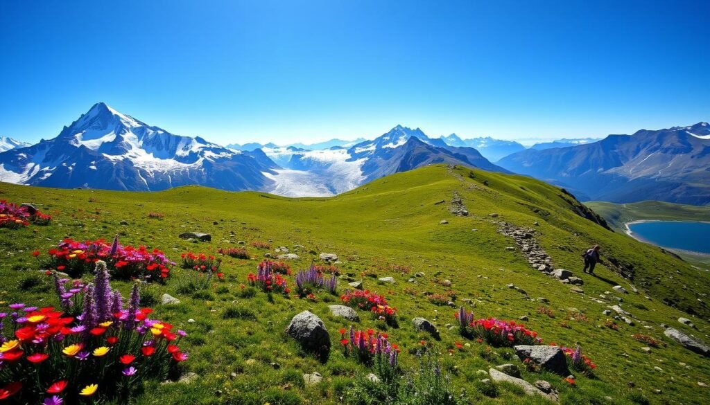 Swiss Alps hiking